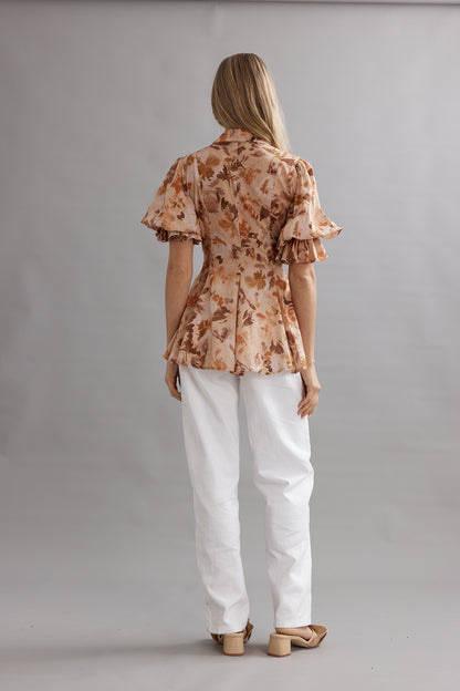 Caitlin Crisp | Mila Blouse - Retro Wildflower