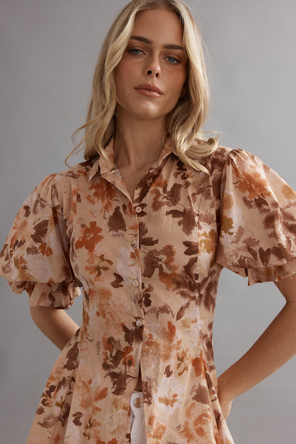 Caitlin Crisp | Mila Blouse - Retro Wildflower
