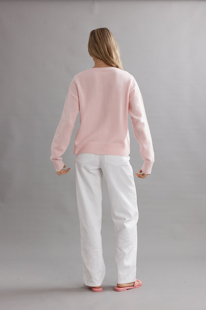 Caitlin Crisp | Argyle Jumper - Marshmellow