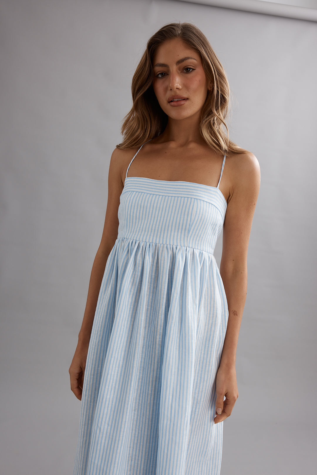 Caitlin Crisp | Lottie Dress - Blue Stripe