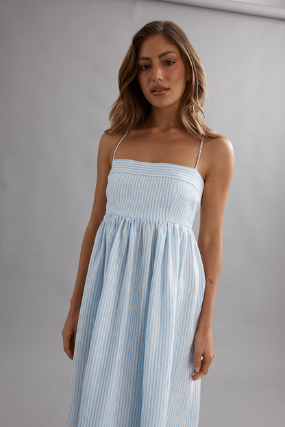 Caitlin Crisp | Lottie Dress - Blue Stripe