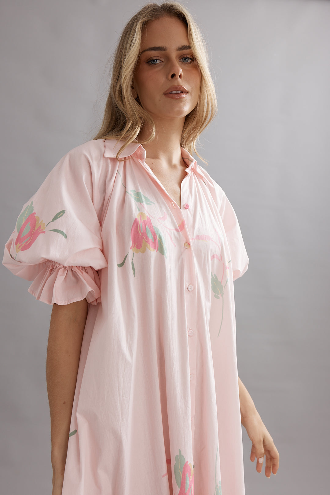 Caitlin Crisp | Horizon Shirtdress - Blooming Bud