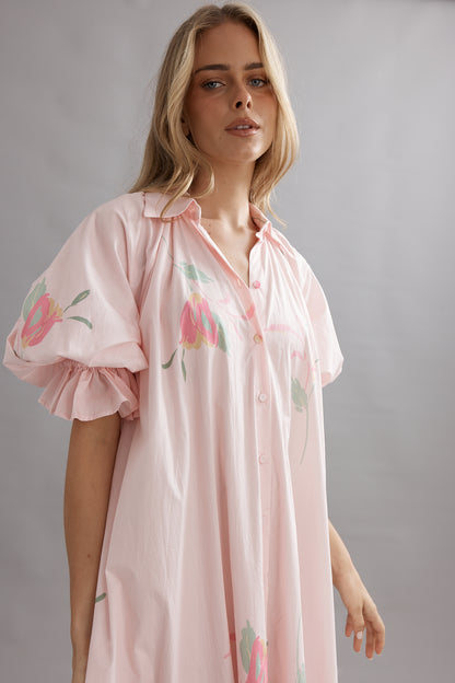 Caitlin Crisp | Horizon Shirtdress - Blooming Bud