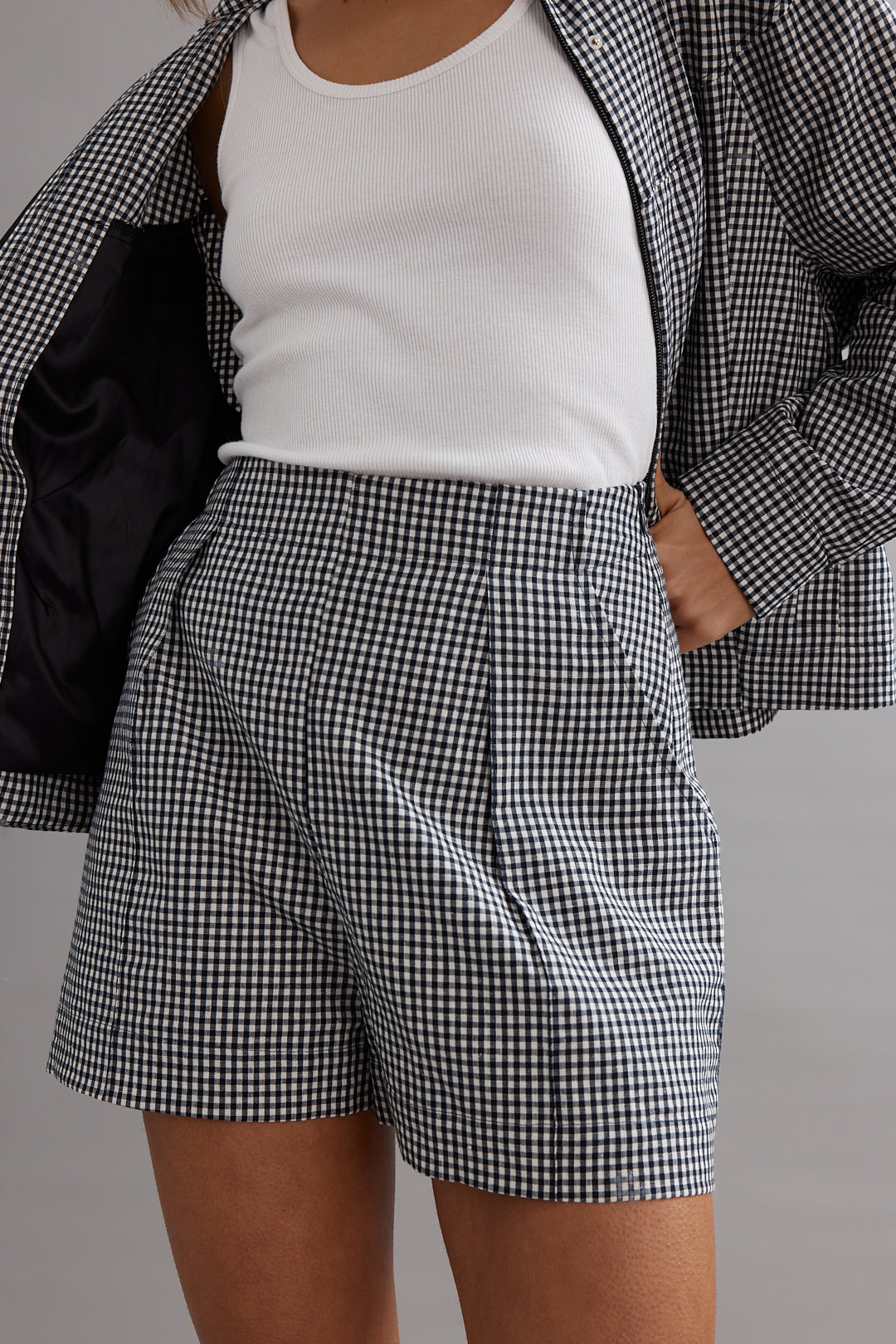 Caitlin Crisp | Ranger Short - Ink/WhiteGingham
