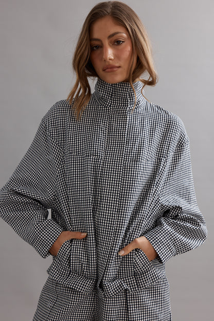 Caitlin Crisp | Rover Jacket - Ink/WhiteGingham