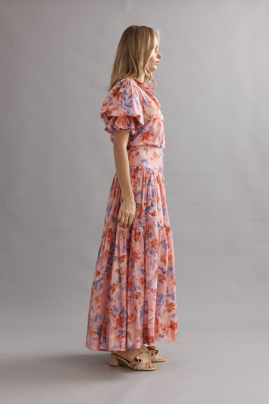 Caitlin Crisp | Sorrento Maxi Skirt - Pink Wildflower
