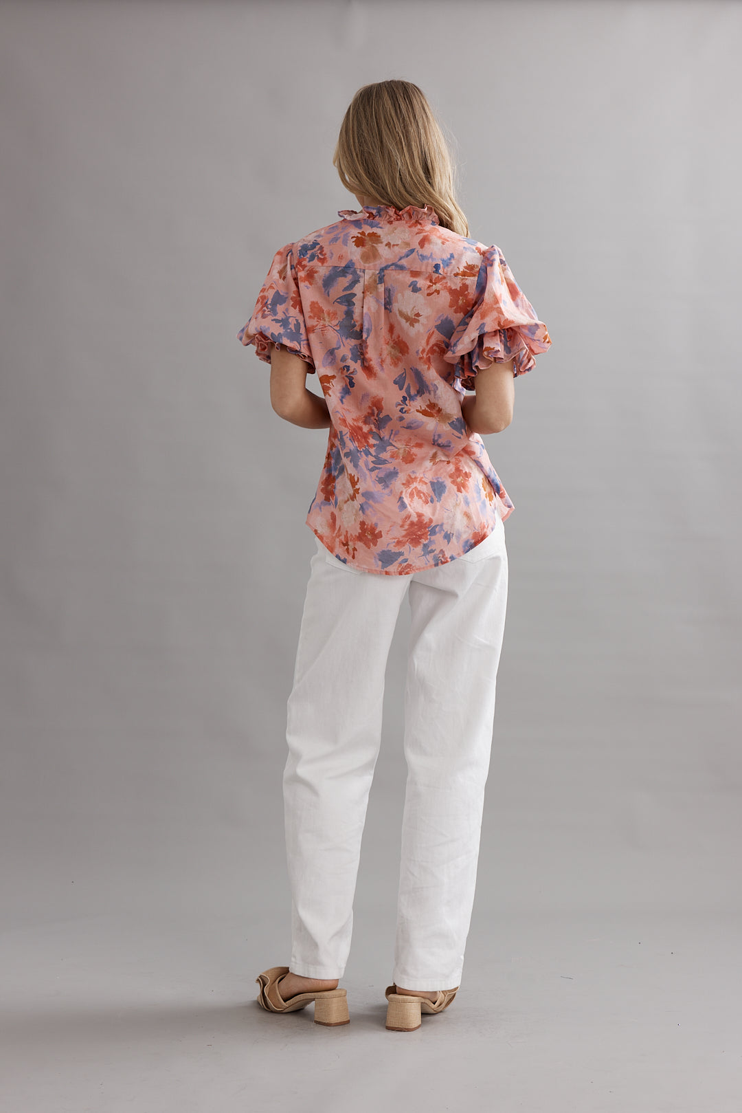 Caitlin Crisp | Soho Blouse - Pink Wildflower