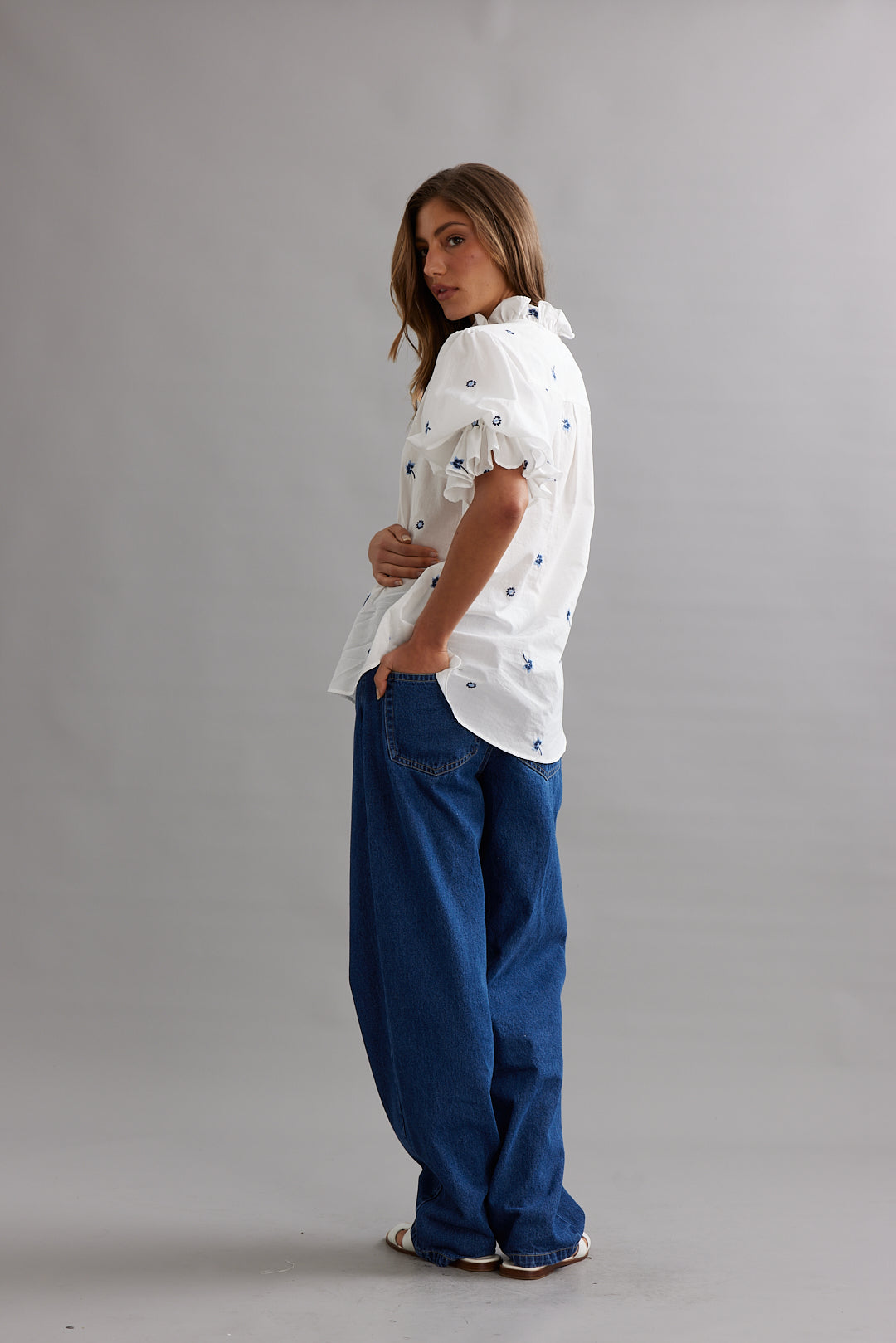 Caitlin Crisp | Soho Blouse - Bluebell Voile