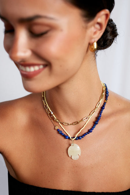 Anni Lu | Deep Blue Necklace - Golden Lapis