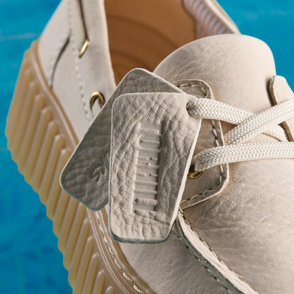 Clarks | Torhill Boat - Cream Nubuck