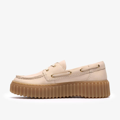 Clarks | Torhill Boat - Cream Nubuck