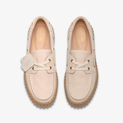 Clarks | Torhill Boat - Cream Nubuck