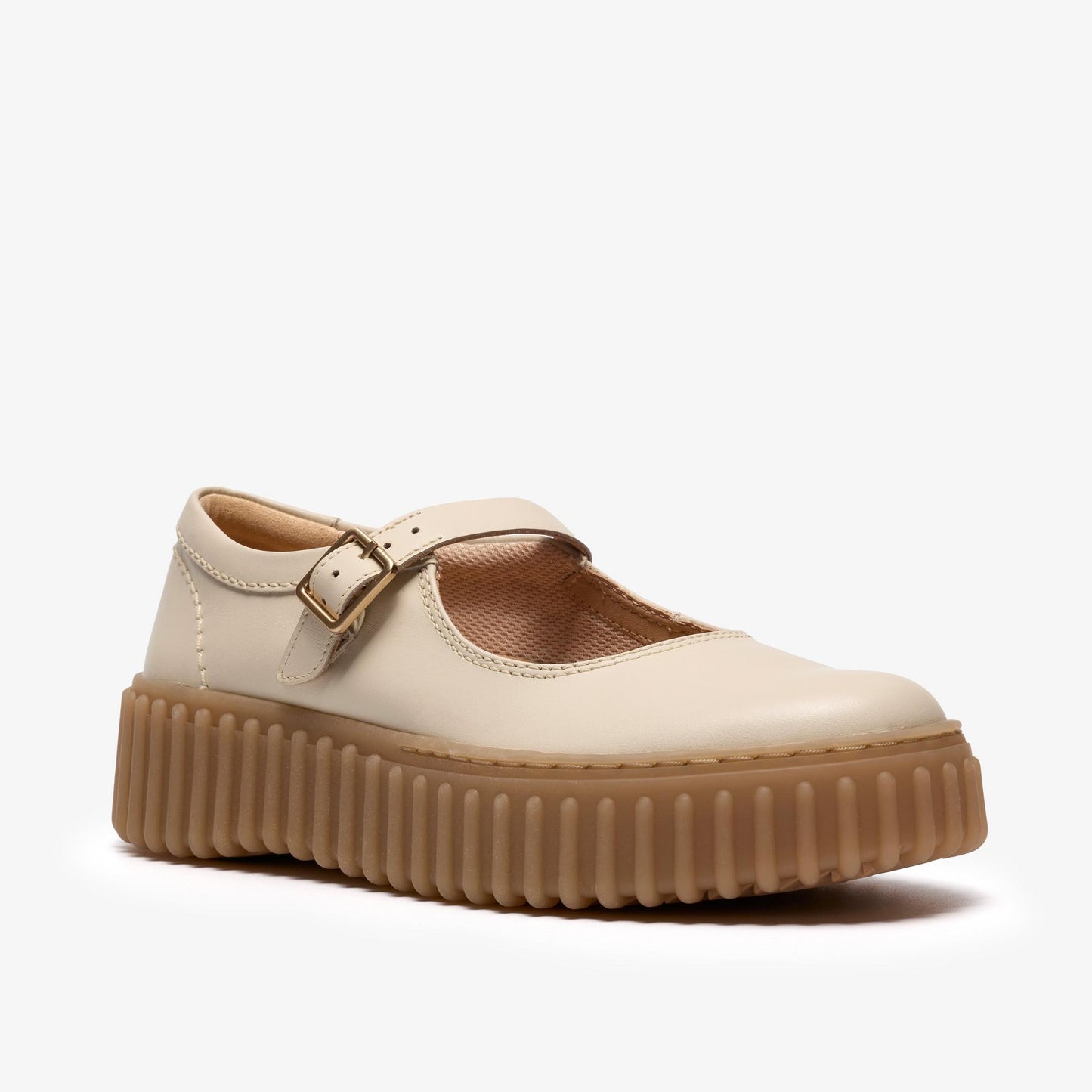 Clarks | Torhill Jane - Cream Leather
