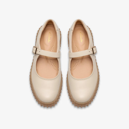 Clarks | Torhill Jane - Cream Leather
