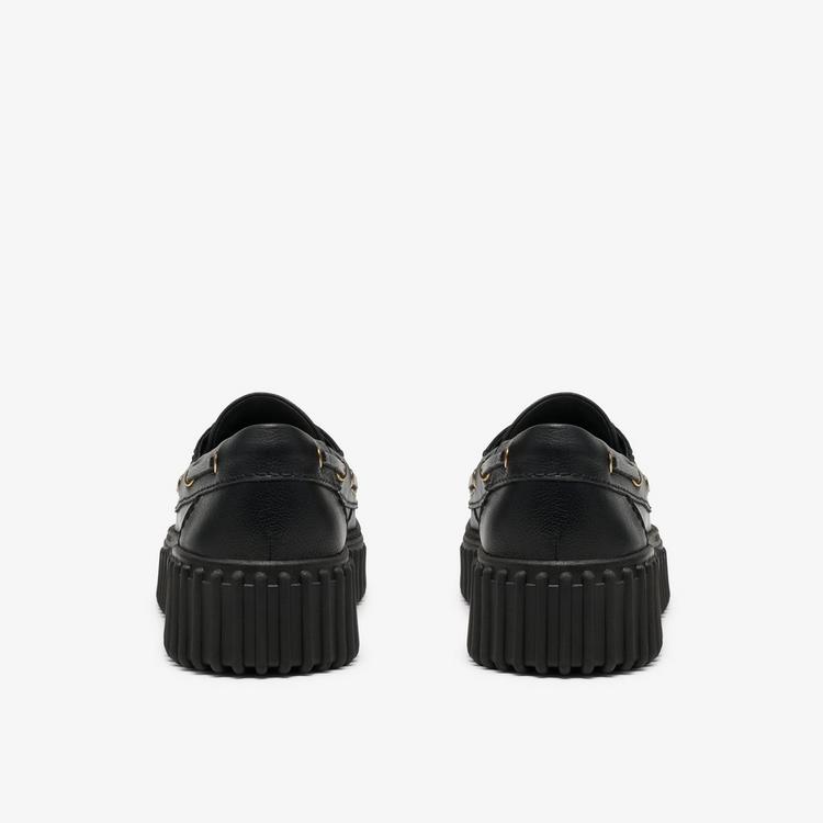 Clarks | Torhill Boat - Black Leather