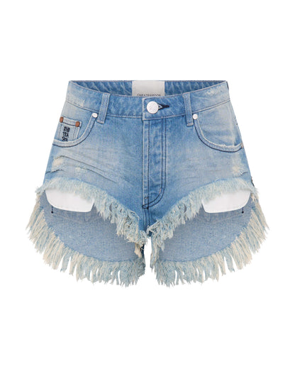 One Teaspoon | Rollers Low Waist Denim Shorts - Salty Dog