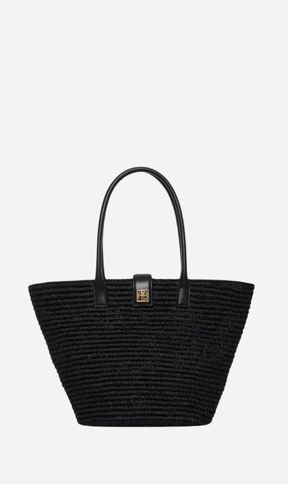 Anine Bing | Lou Tote Monogram - Black