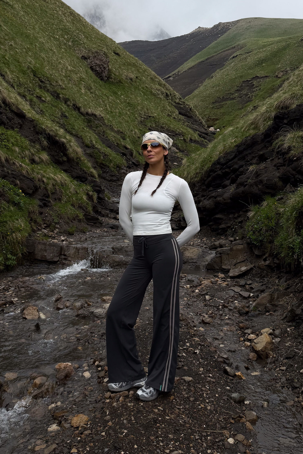 Pinky & Kamal | Motion Long Sleeve Top - White