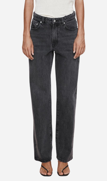 Marle | Wide Leg Jean - Faded Black