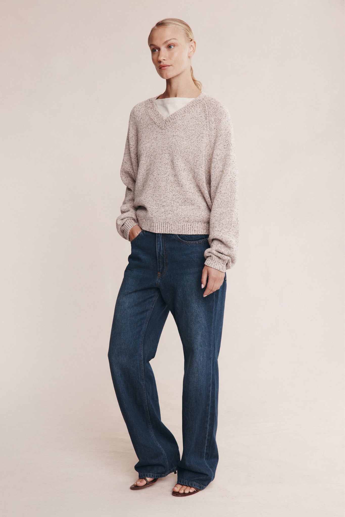 Marle | Moss Sweater - Fleur Speckle