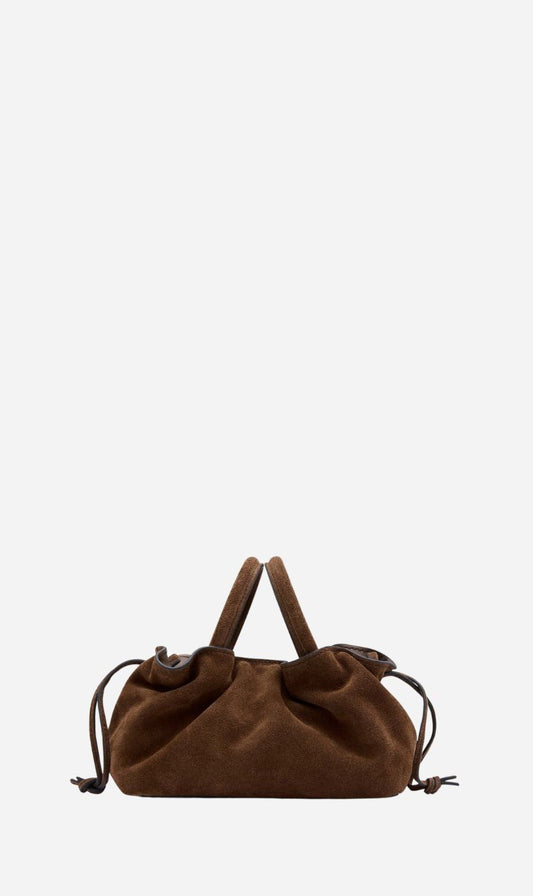 Rylan | Mila Suede Mini Tote - Brown