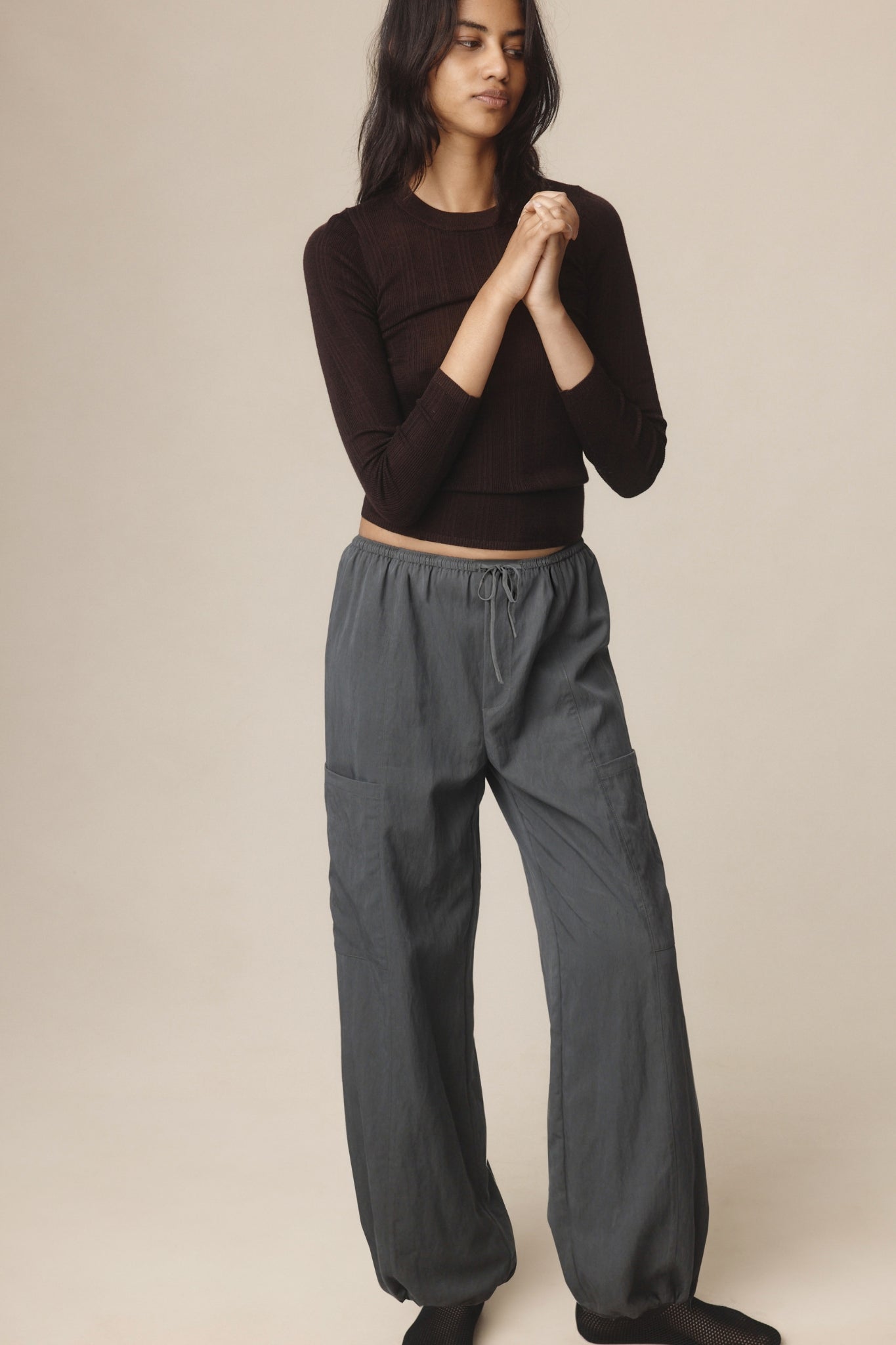 Marle | Gray Pant - Charcoal