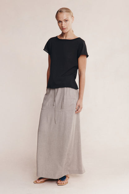 Marle | Lill Knit Tee - Black