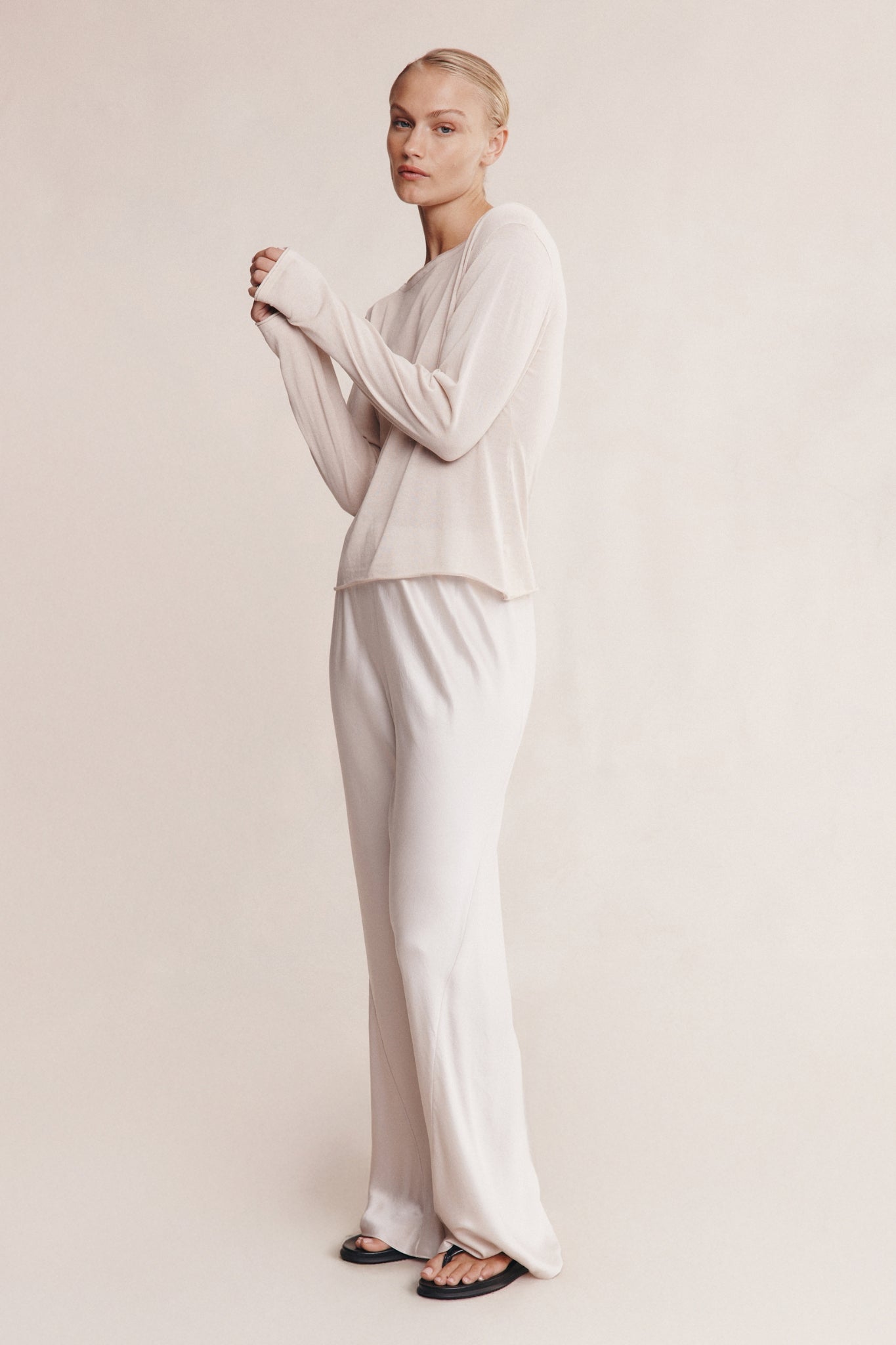 Marle | Jill Knit Top - Pearl