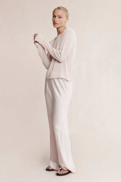 Marle | Jill Knit Top - Pearl