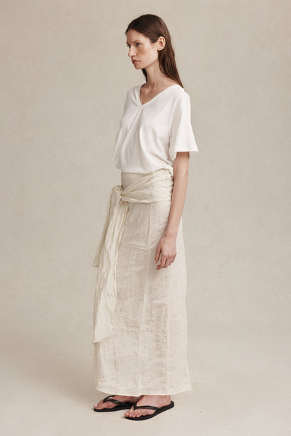 Marle | Caster Skirt - Ivory