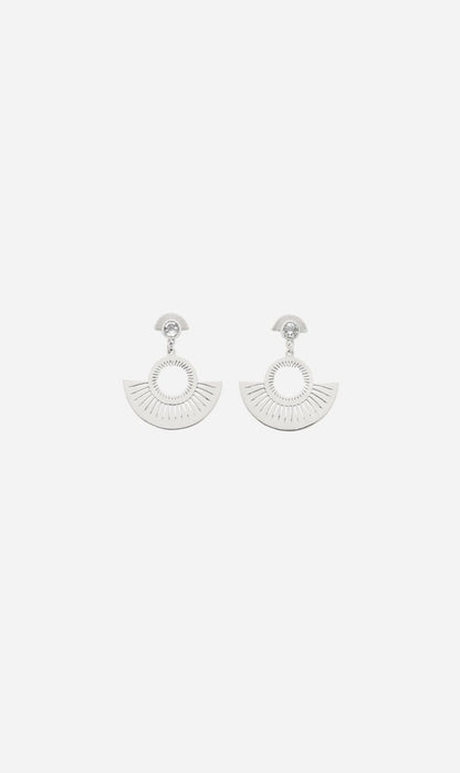 Zoe & Morgan | Pocket Full Of Sunshine Earrings - Silver/White Topaz