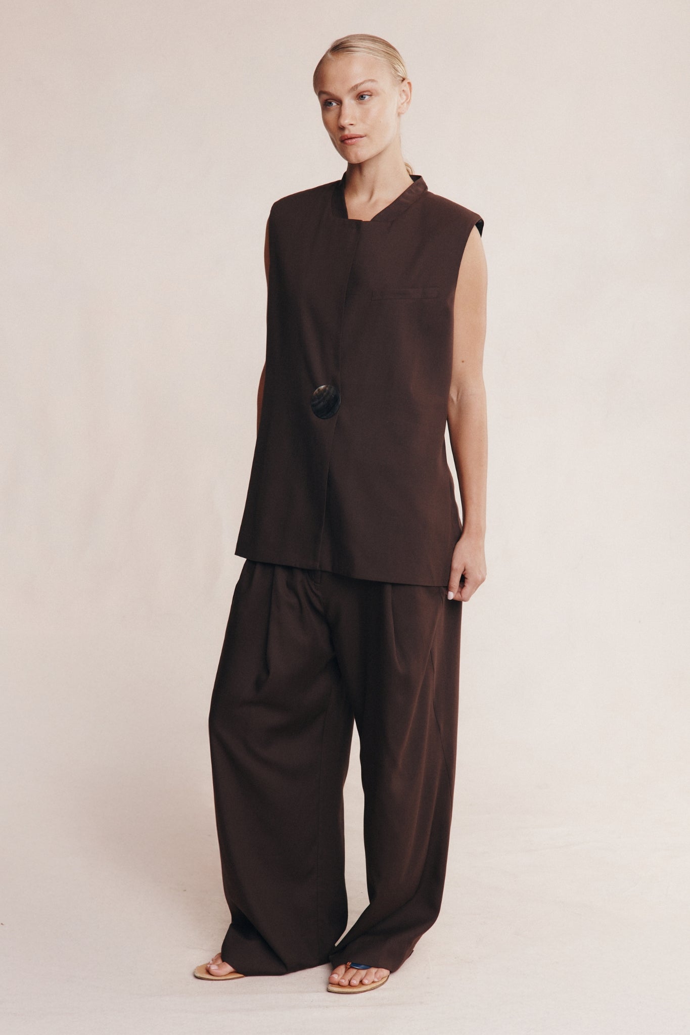 Marle | Morrie Vest - Chocolate