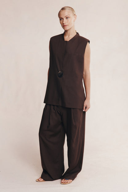 Marle | Morrie Vest - Chocolate