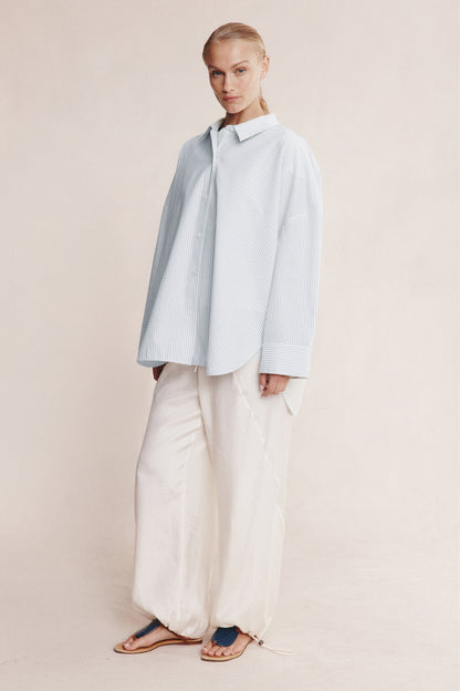 Marle | Mella Shirt - Mist Stripe
