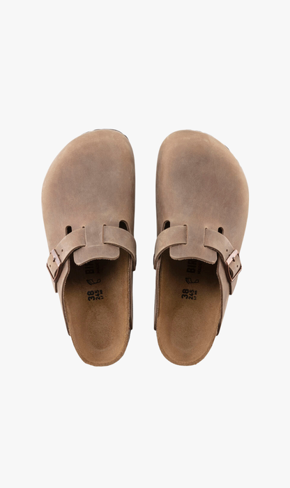 Birkenstock | Boston Oiled Leather Regular - Tobacco Brown