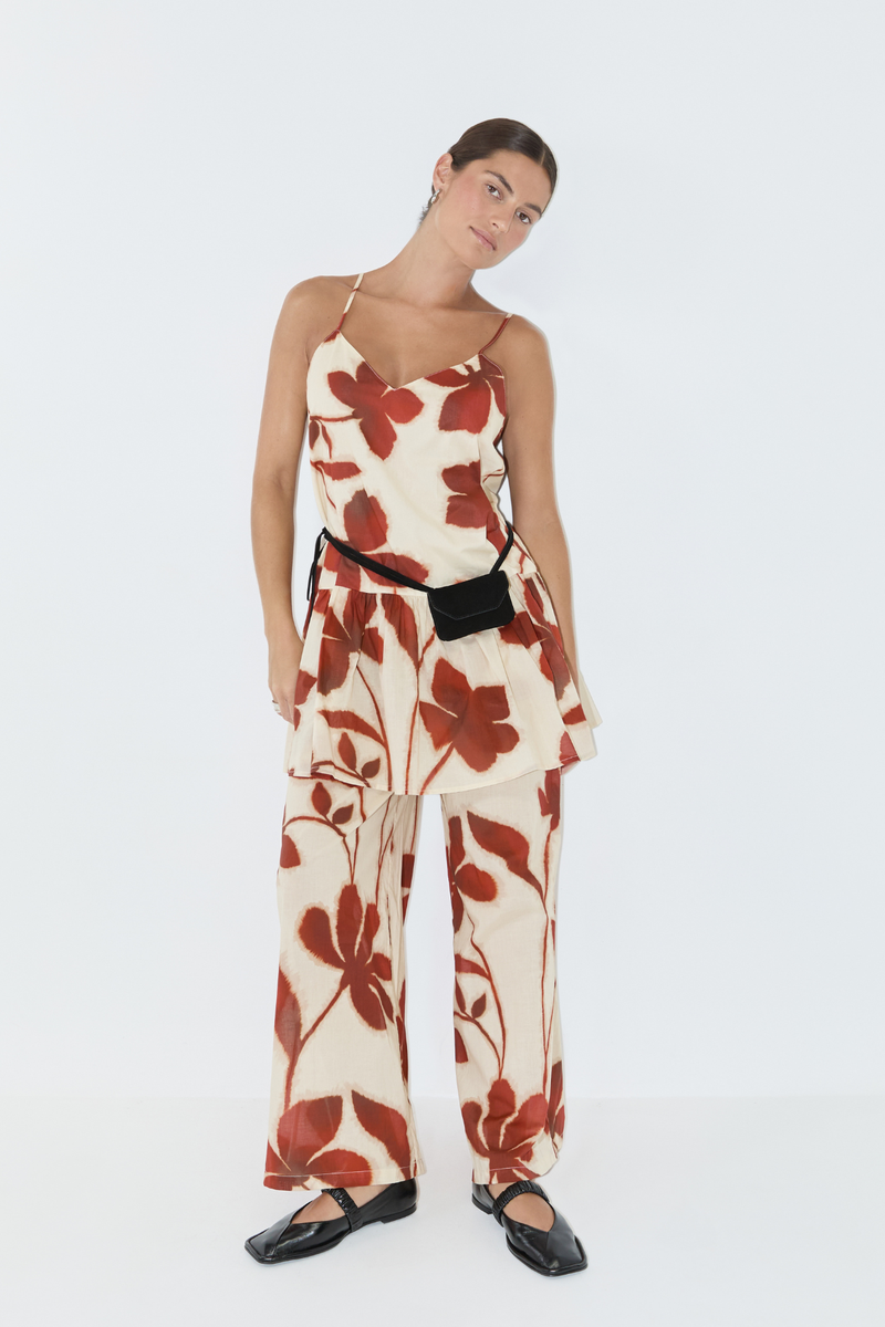 Zulu & Zephyr | Ruby Floral Cotton Pant - Ruby Floral