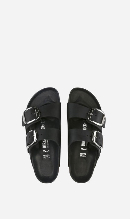 Birkenstock | Arizona Big Buckle Oiled Leather Regular - Black
