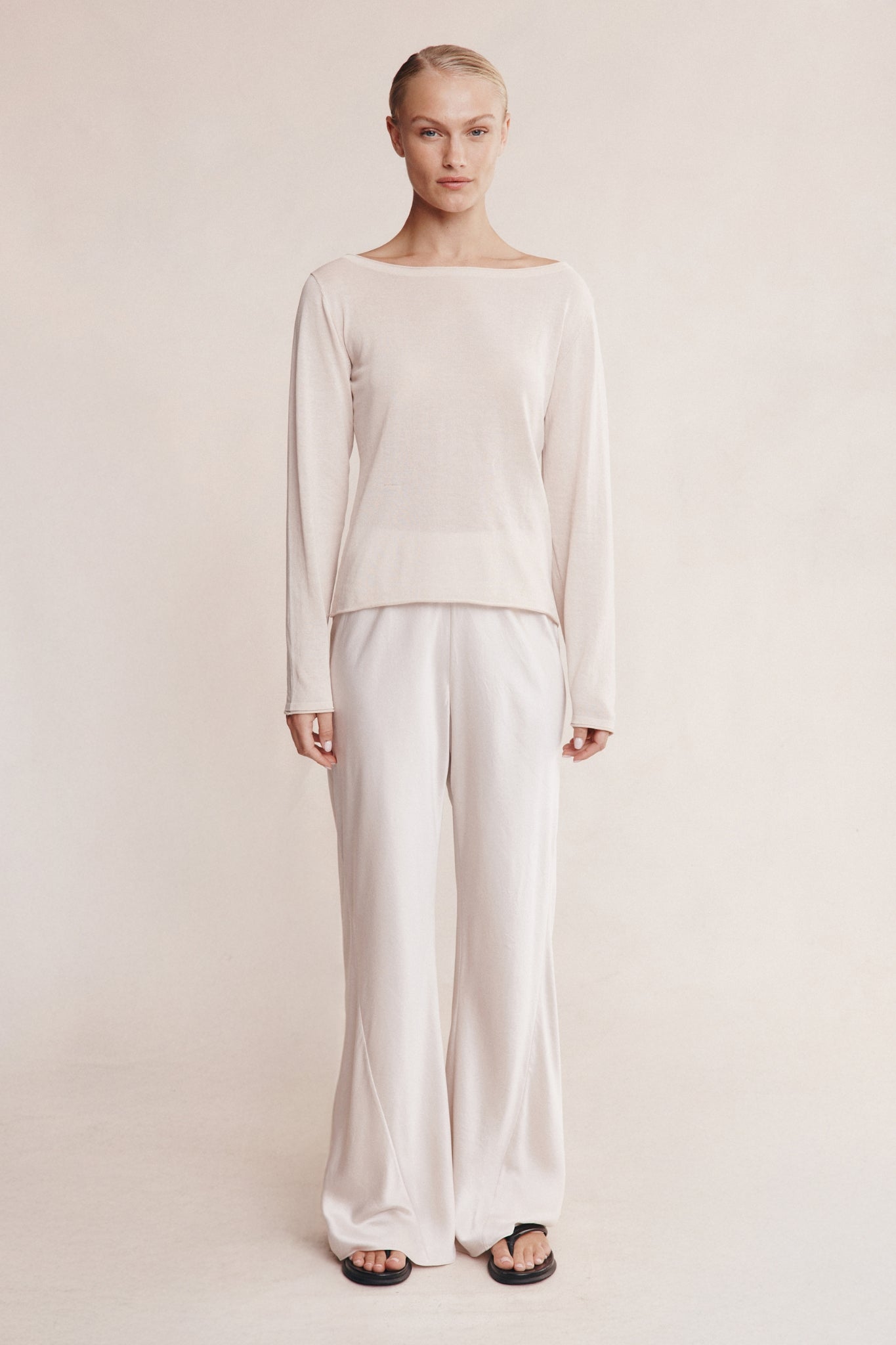 Marle | Jill Knit Top - Pearl
