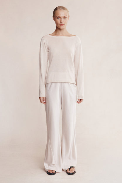 Marle | Jill Knit Top - Pearl
