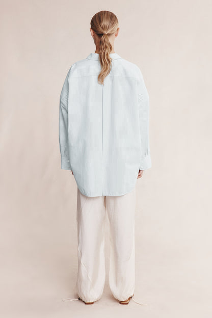 Marle | Mella Shirt - Mist Stripe