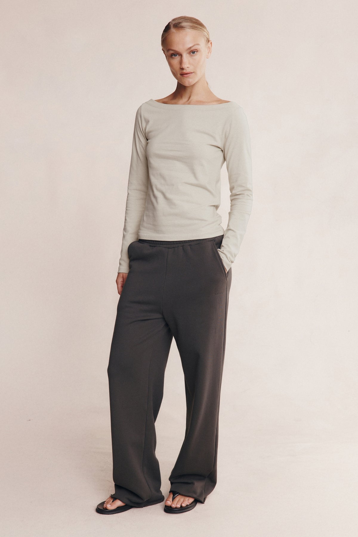 Marle | Thalia Long Sleeve Tee - Silt