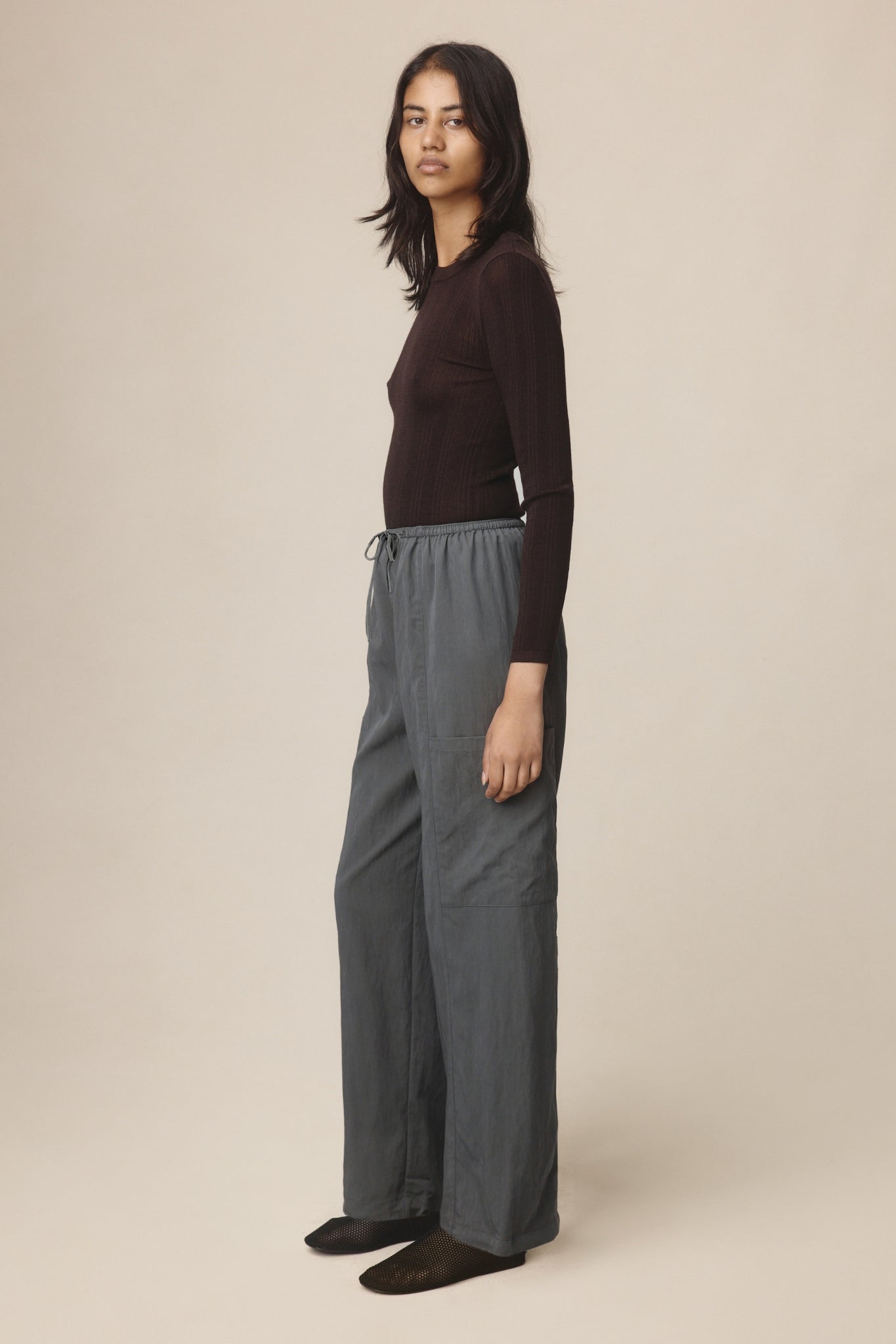 Marle | Gray Pant - Charcoal