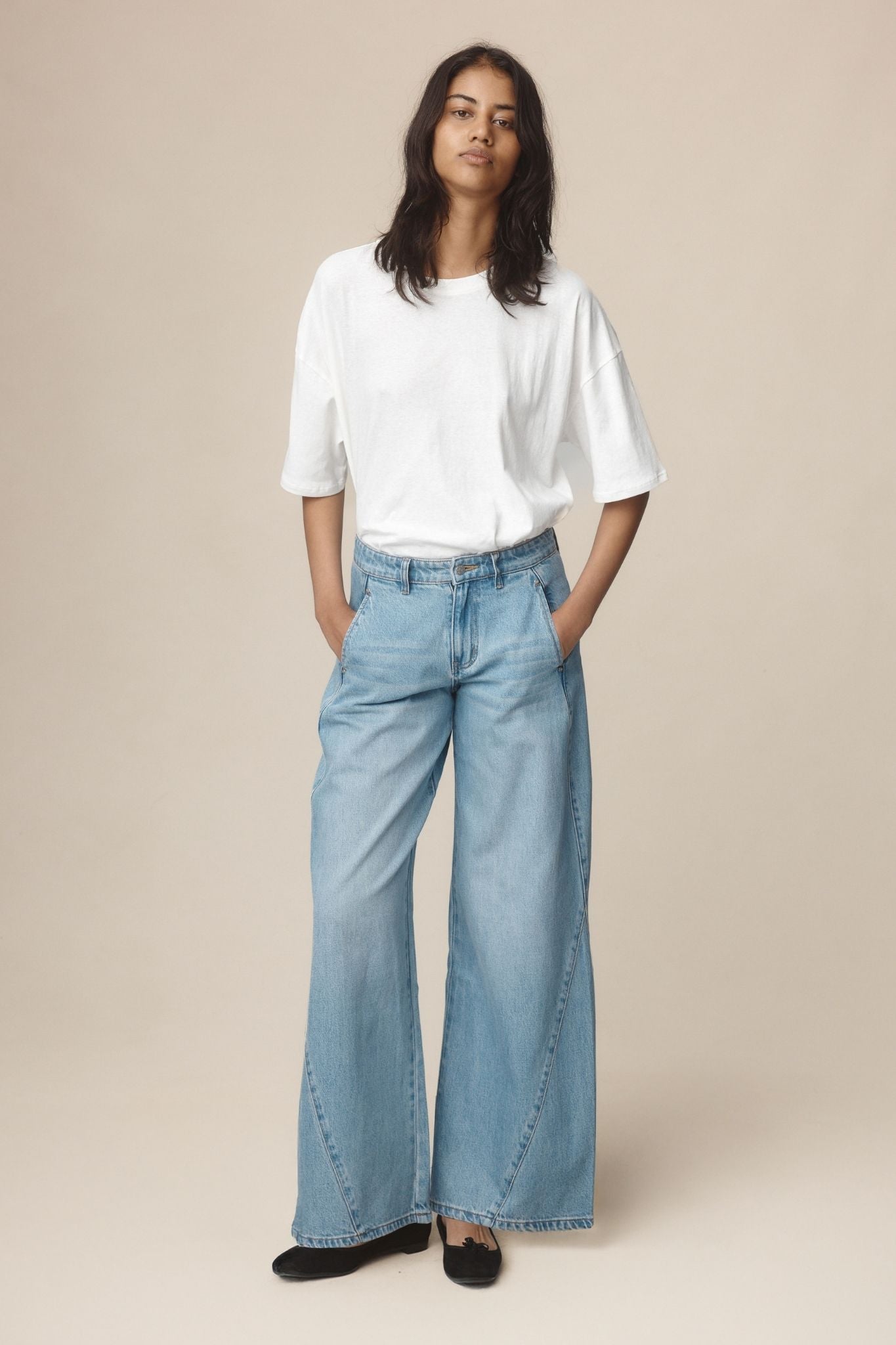 Marle | Panel Jean - Classic Wash