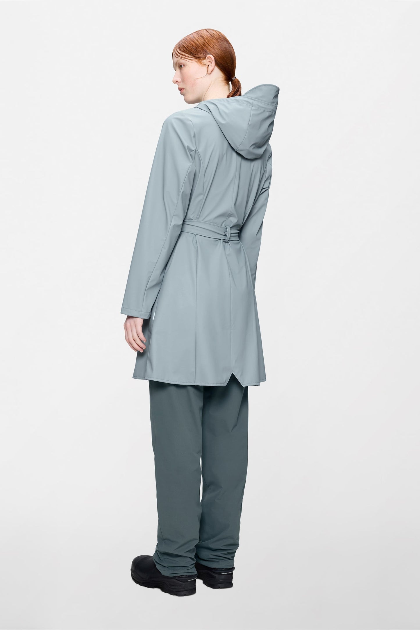 RAINS | Curve Long Jacket - Pool