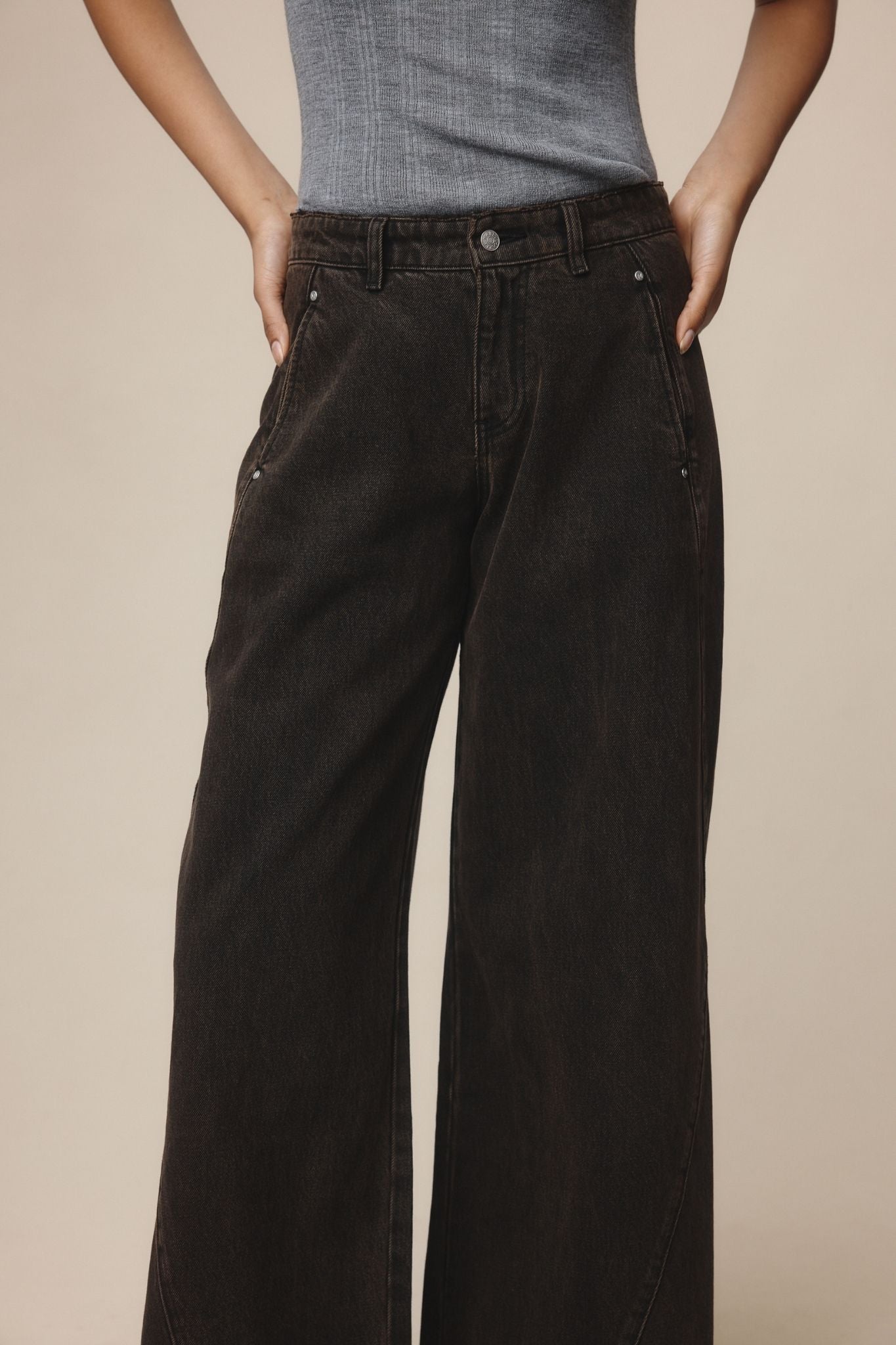 Marle | Panel Jean - Tobacco