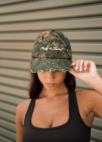 Pinky & Kamal | Signature Cap - Distressed Camo