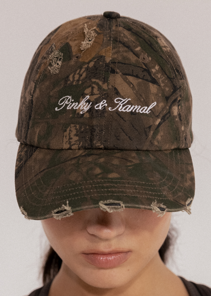 Pinky & Kamal | Signature Cap - Distressed Camo