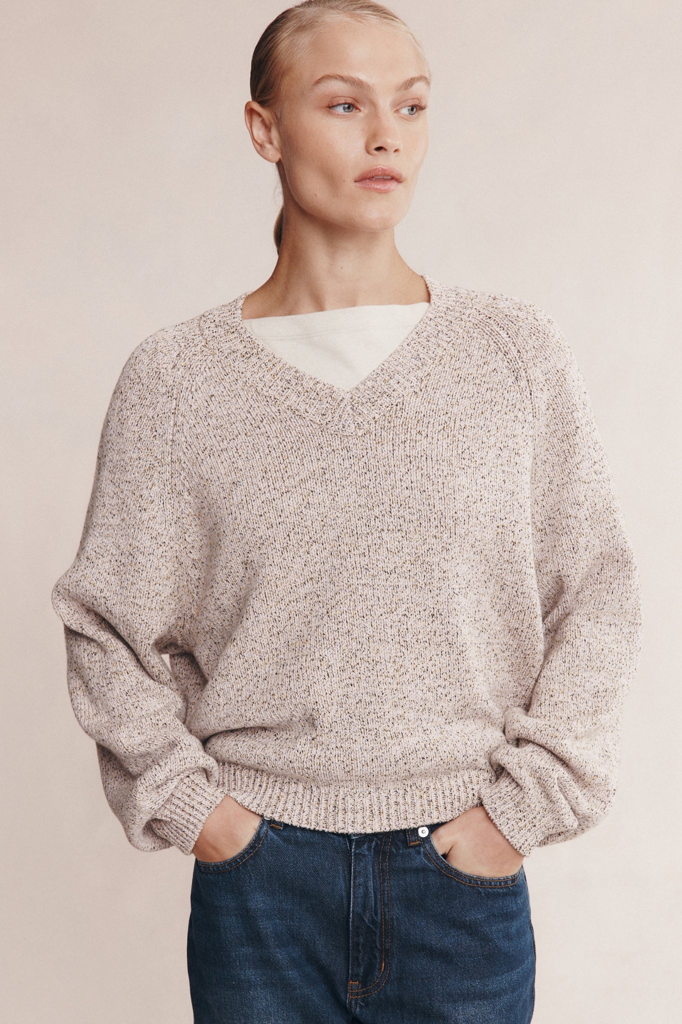Marle | Moss Sweater - Fleur Speckle
