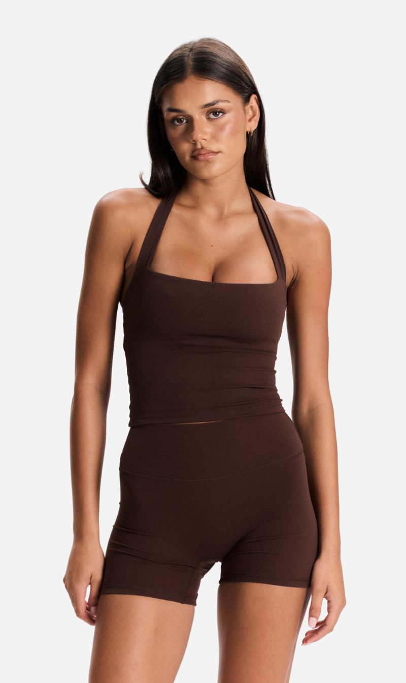 Agnes Athletica | Harvey Halter - Chocolate