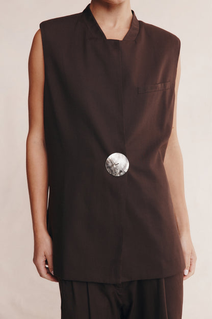 Marle | Morrie Vest - Chocolate